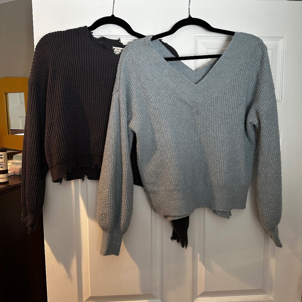 Two Knit Sweaters